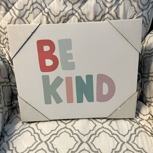 BE KIND ♥️💙💜💛💚 11x14 hanging wall art. BNWT’S